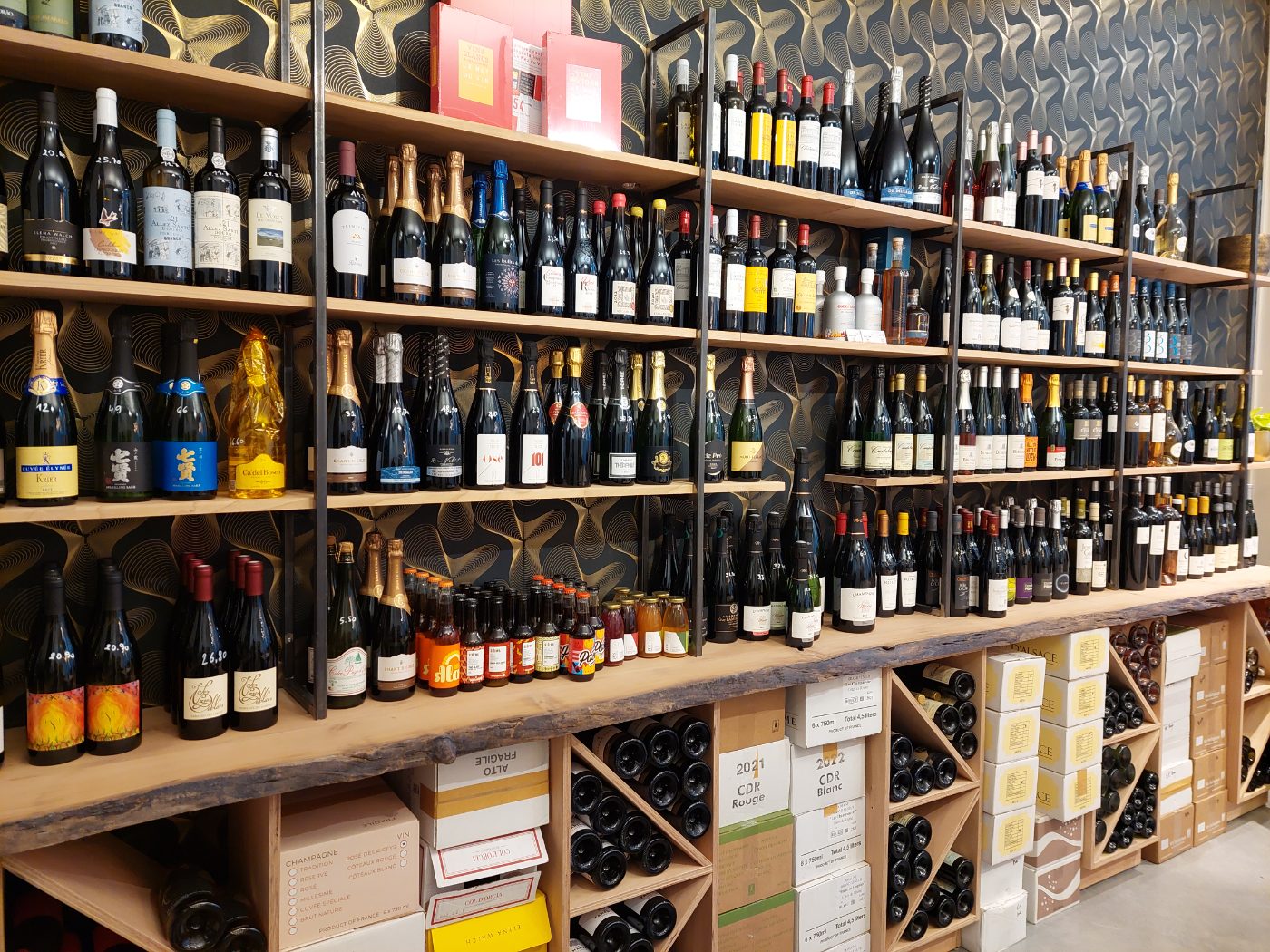 Le mur de bouteilles